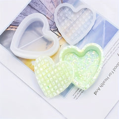 Heart Shaped Storage Box Silicone Resin Mold Craft DIY Candle Mould