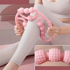 12-Wheels Yoga Massage Roller for Muscle Relaxation