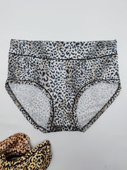 3pcs Leopard Print Briefs High Waist Tummy Control Intimates Panties