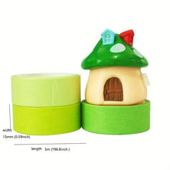 10pcs 15mm 5m Colorful Washi Masking Tape Solid Rainbow