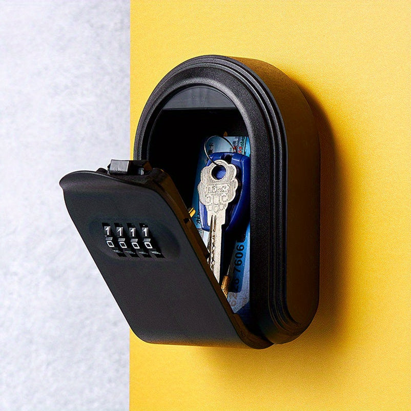 Plastic Key Box Combo Lock Key Storage w/ Installation Accessories