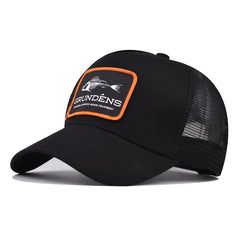 Fish Bone Embroidered Snapback Hats Hip Hop Dad Trucker Mesh Bonnet