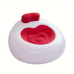 Single Person Inflatable Flocking Sofa Love Shaped Sofa for Home Decoration