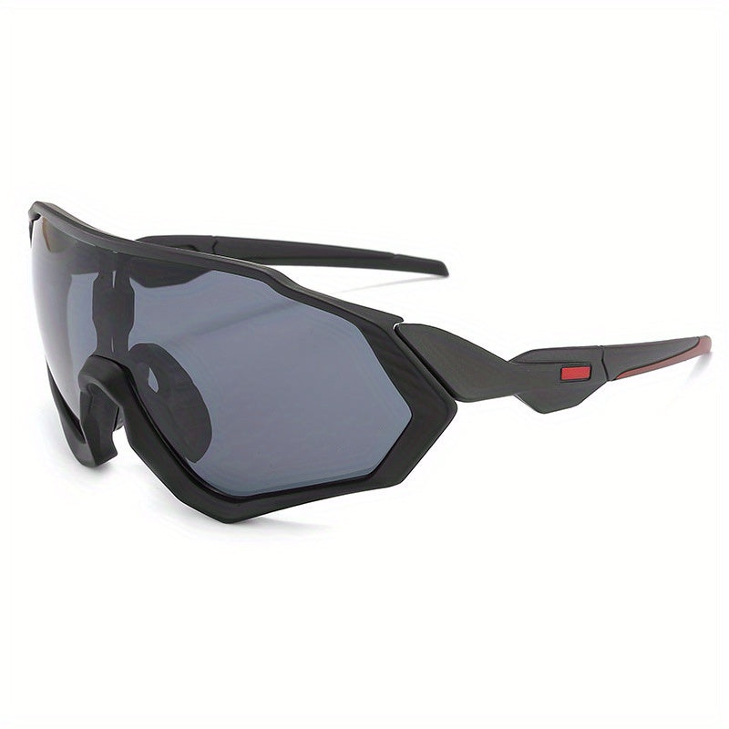 Large Frame Colorful Windproof Sunglasses for Outdoor Sports
