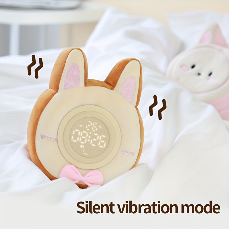 Cake Rabbit Plush Alarm Clock Sleep Lamp