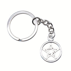 Vintage Pentagram Pendant Keychain