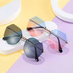 Gradient Lens Sunglasses UV Protection