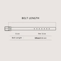 Men's Business Leather Belt with Eagle Embossed Buckle