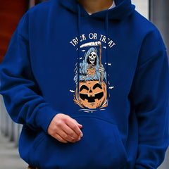 Men's Skeleton Graphic Hoodie Casual Sweatshirt
