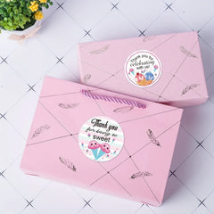 Ice Cream Thank You Stickers 500pcs - Birthday Party Themed Labels