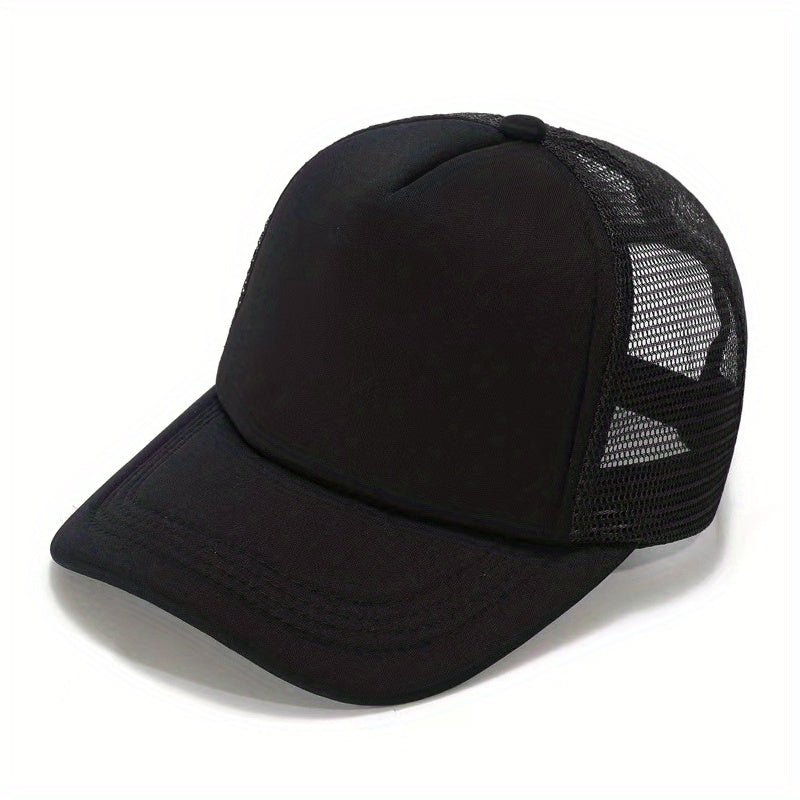Men's Summer Sun Protection Baseball Cap with Mesh - Block