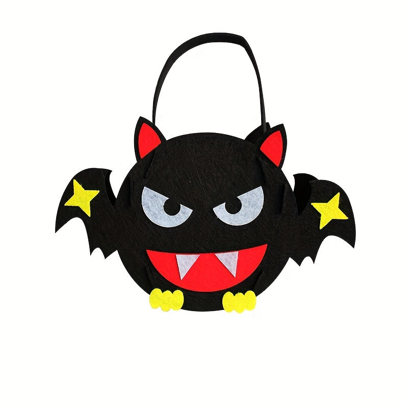 Halloween Candy Bag Non Woven DIY Handbag Pumpkin Bucket