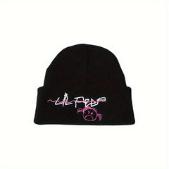Stylish Letter Cartoon Embroidered Knitted Hat for Winter
