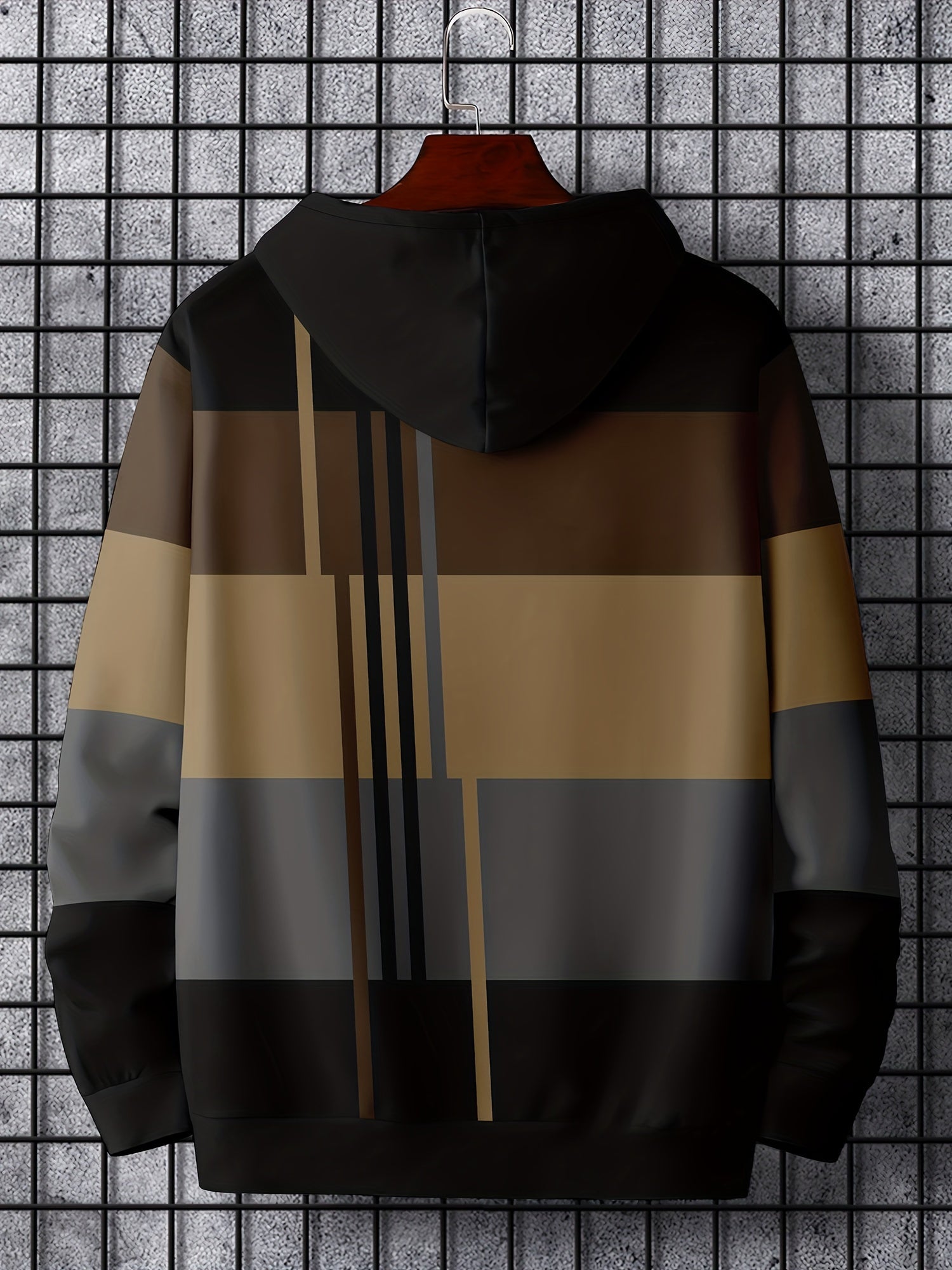 Christmas Element Pattern Hoodie For Men