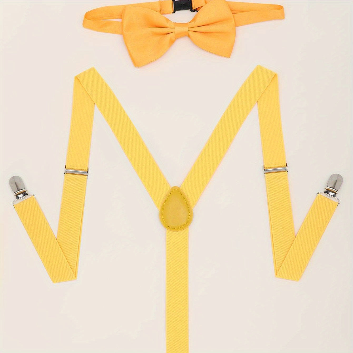 Men's Suspenders Bow Tie Set for Formal Occasions