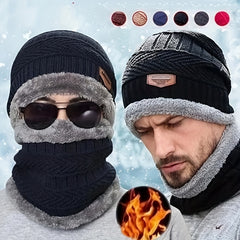 Winter Knitted Hat & Scarf Set, Fashionable & Warm