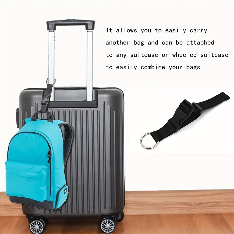 Adjustable Luggage Strap with Multifunctional Hook for Travel