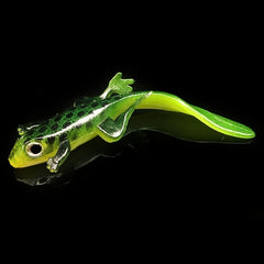 3pcs Colorful Lizard Fishing Lures Soft Paddle Tail Swimbaits for Bass