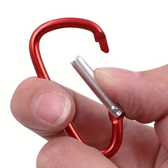 Durable Carabiner D Ring Clip Hook Keychain for Outdoor Activities Random Color