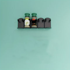 Wall Mounted Spice Jar Holder for Kitchen Organization