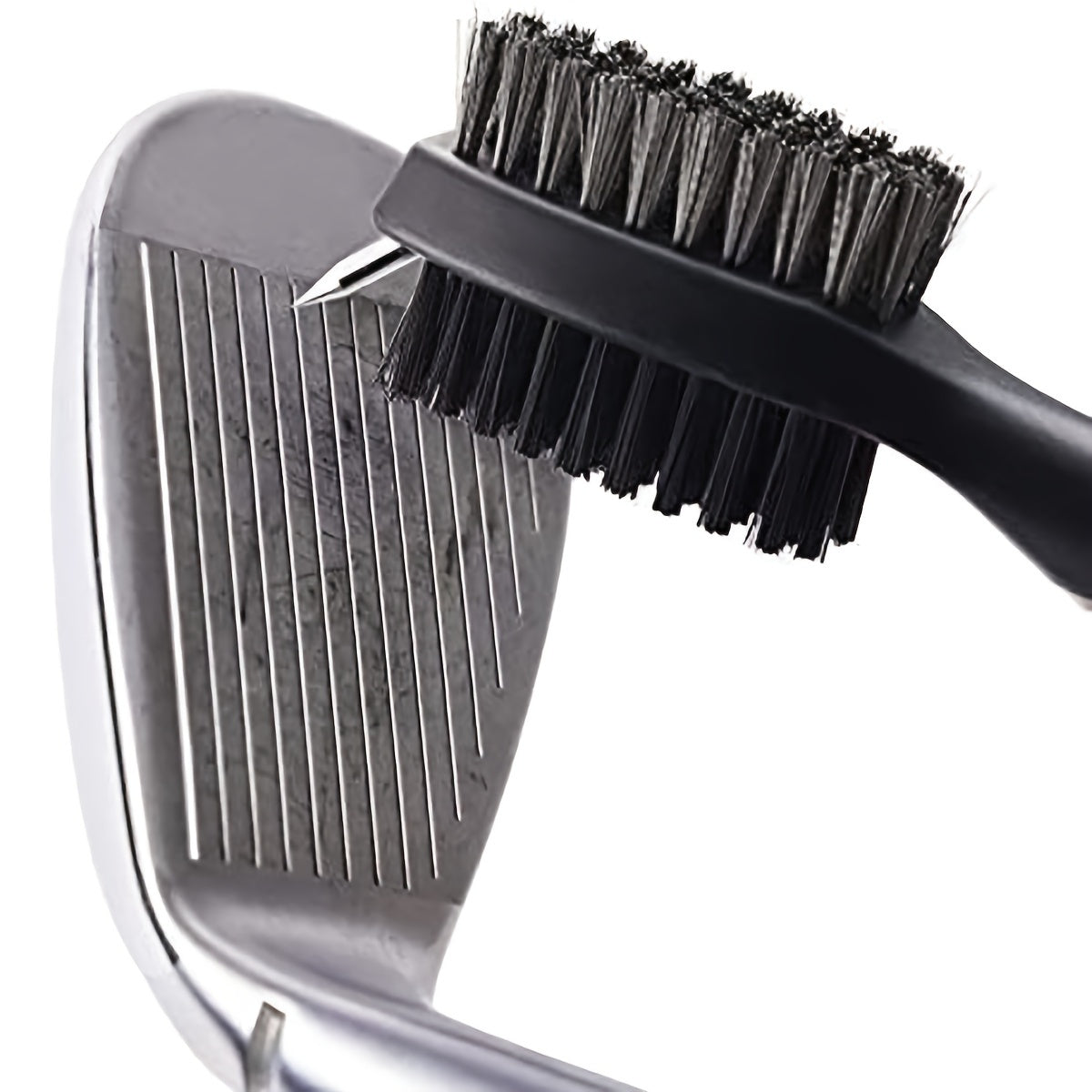 2 Pack Golf Club Brush Groove Cleaner with Retractable Zip Line