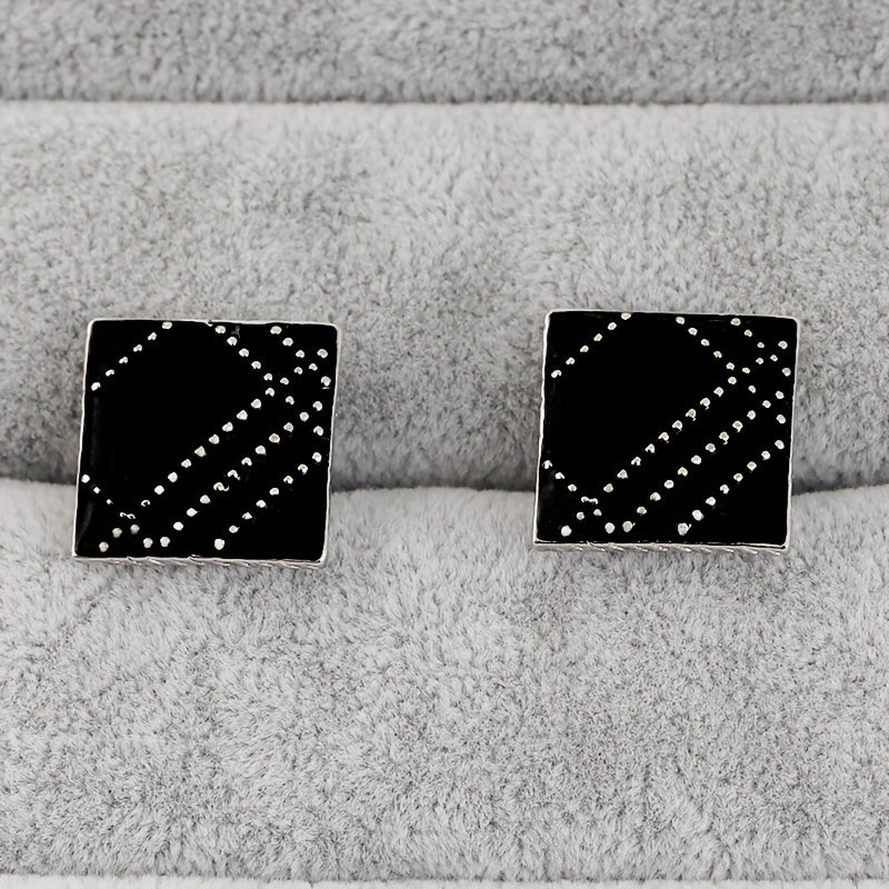 Geometric Spotted Shirt Cufflinks Accessories