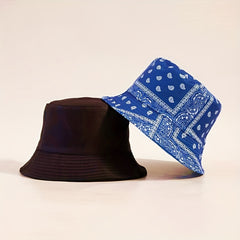 Cashew Nut Print Fisherman Hat Street Sun Hat Basin Hat