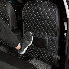 Car Backseat Kick Mats Front Seat Protector Car Storage Bag Caddy