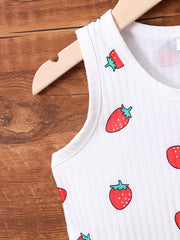 Baby Girls' Strawberry Print Tank Top