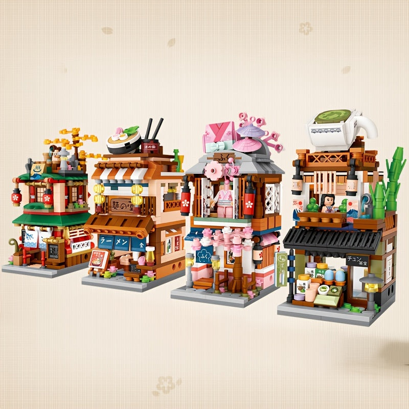 Building Blocks Street View Kimono Shop Toy