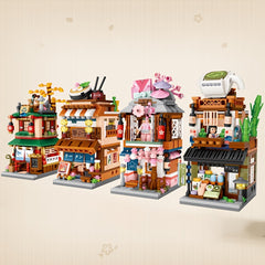 Building Blocks Street View Kimono Shop Toy