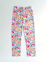 Toddlers Flowers Leggings Thin Casual Elastic Waist Pants Kids Summer Clothes