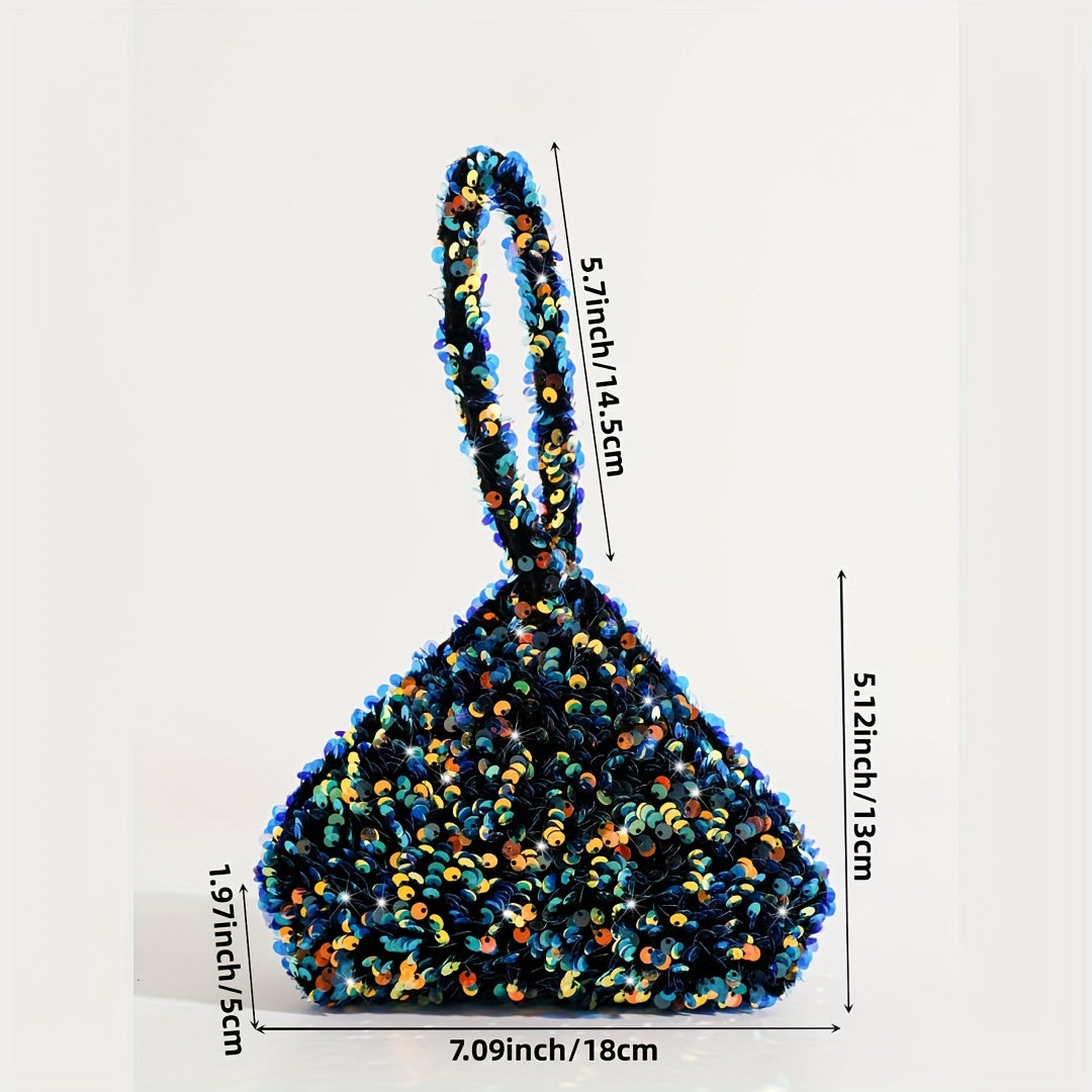 Glitter Sequins Satchel Bag for Party