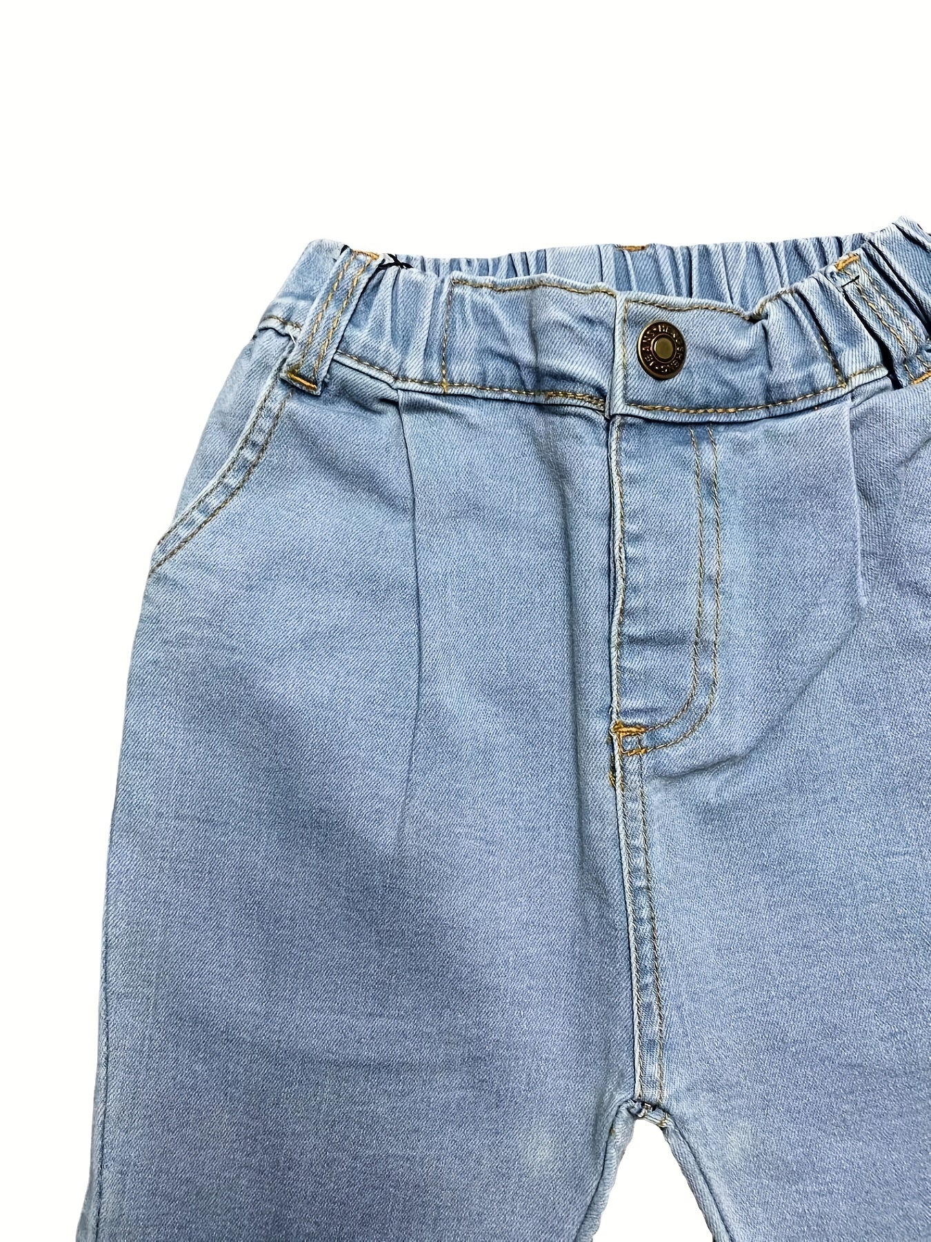 Girls Loose Fit Denim Pants Casual Jeans For Kids