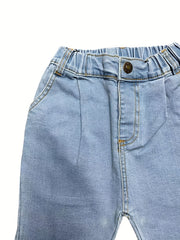 Girls Loose Fit Denim Pants Casual Jeans For Kids