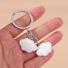 Cartoon Yellow Duck Keychain For Men, Candy Bear Cloud Bag Pendant