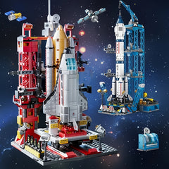 Space Ships & Rocket Launch Center Building Toy Set