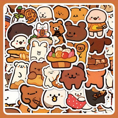 100pcs Little Bear Series Graffiti Stickers for Decoration
