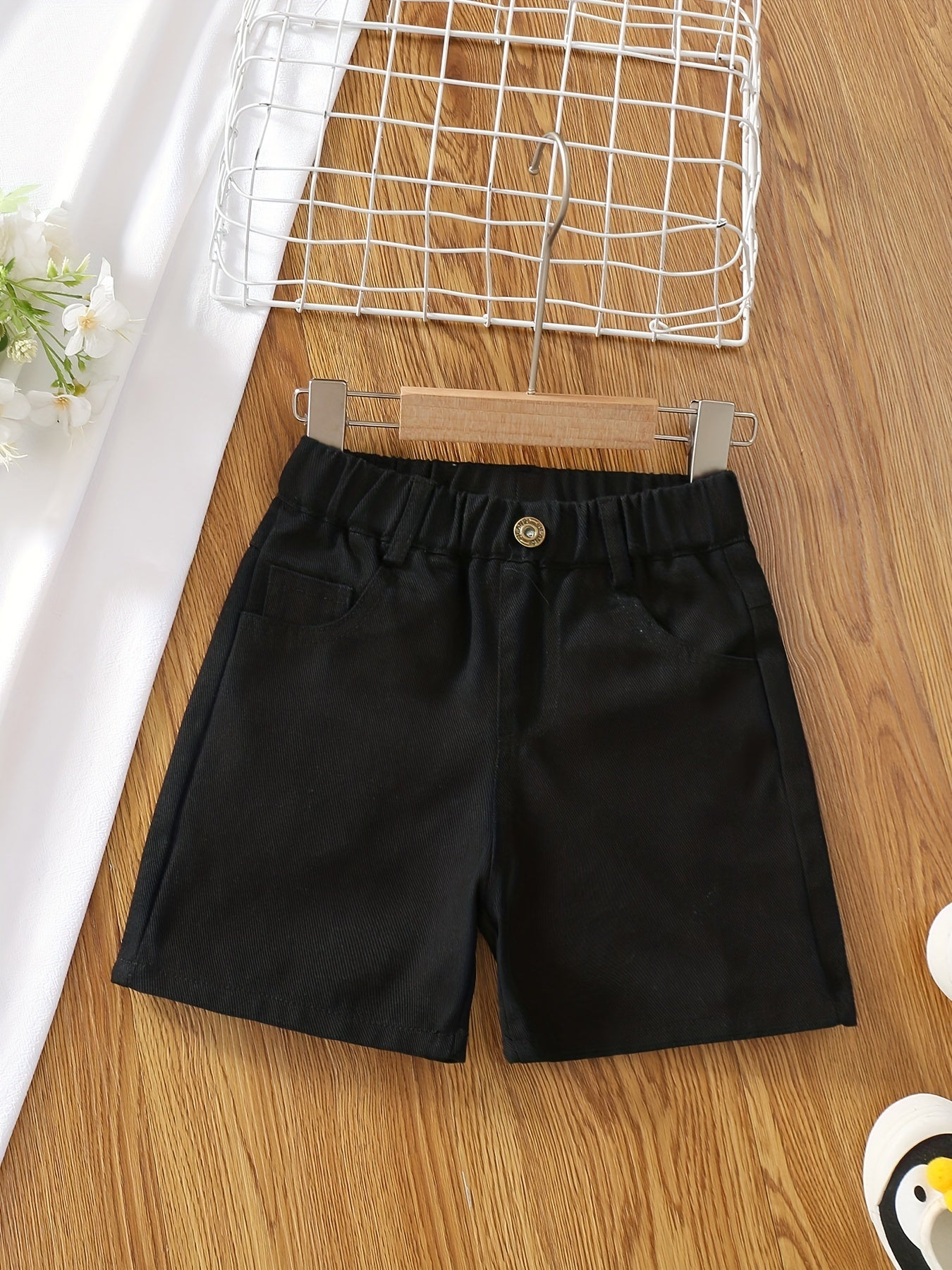 Girls' Comfy Casual Shorts with Pockets - Kids Outfit