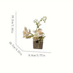 Orchid Plant Building Blocks Set - Adult & Kids Flower Pot Brick Kit