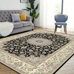 Persian Boho Area Rug Soft Large Machine Washable Non Slip Backing