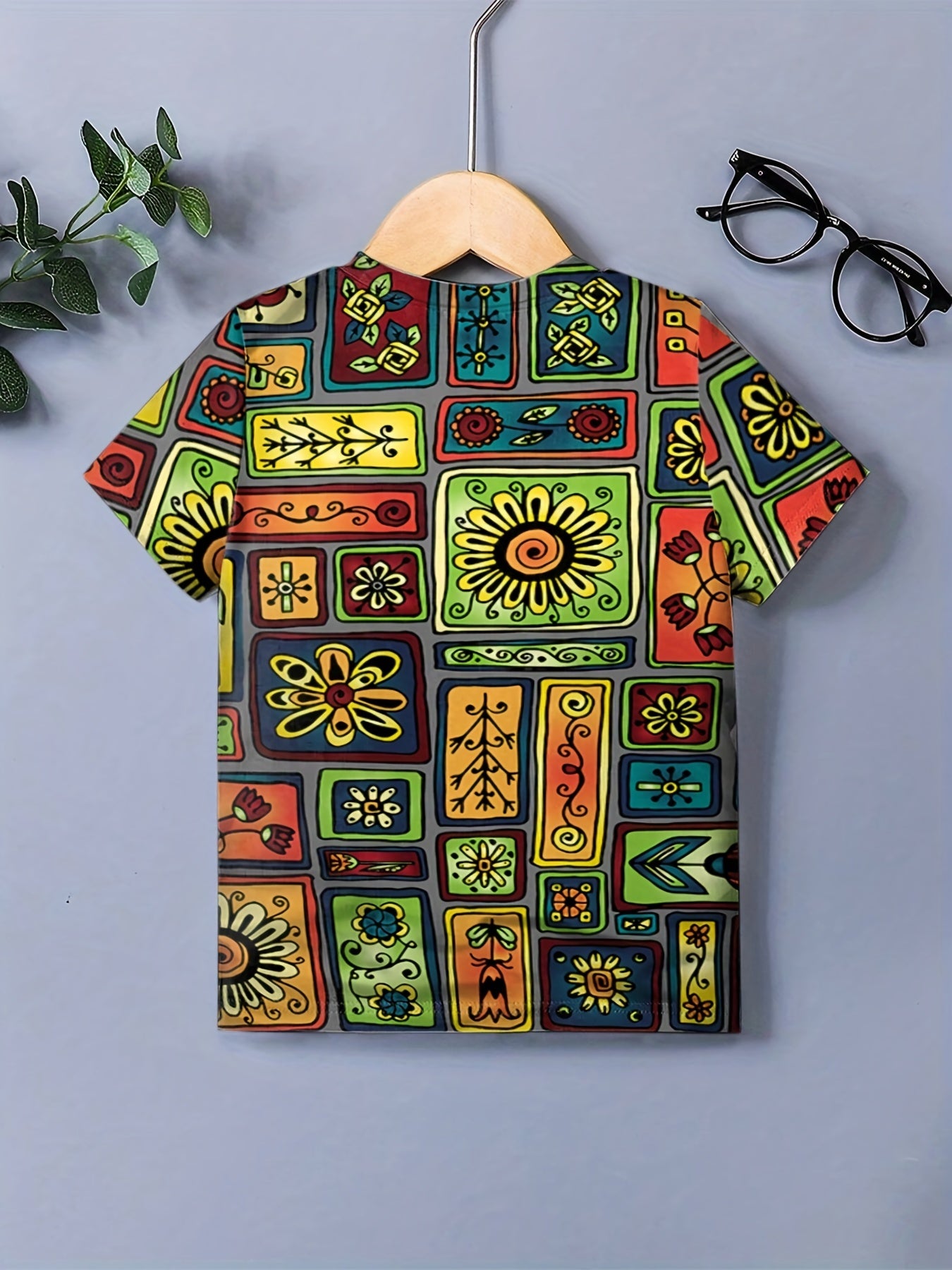 Kids Graphic T-shirt Active Short Sleeve Tee for Summer