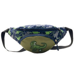 Kids Dinosaur Chest Bag Nylon Coin Purse Large Capacity Satchel Travel