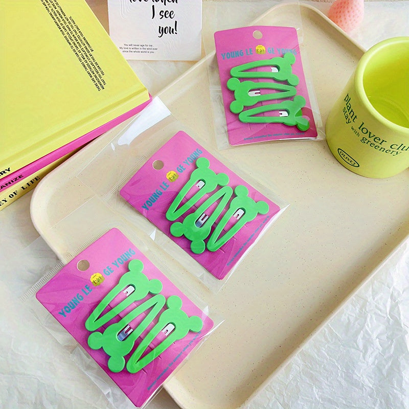 3pcs Cartoon Candy Hair Clips for Girls