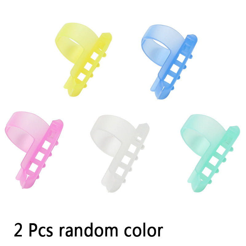 2pcs Yarn Guide Finger Holder Knitting Thimble Tool