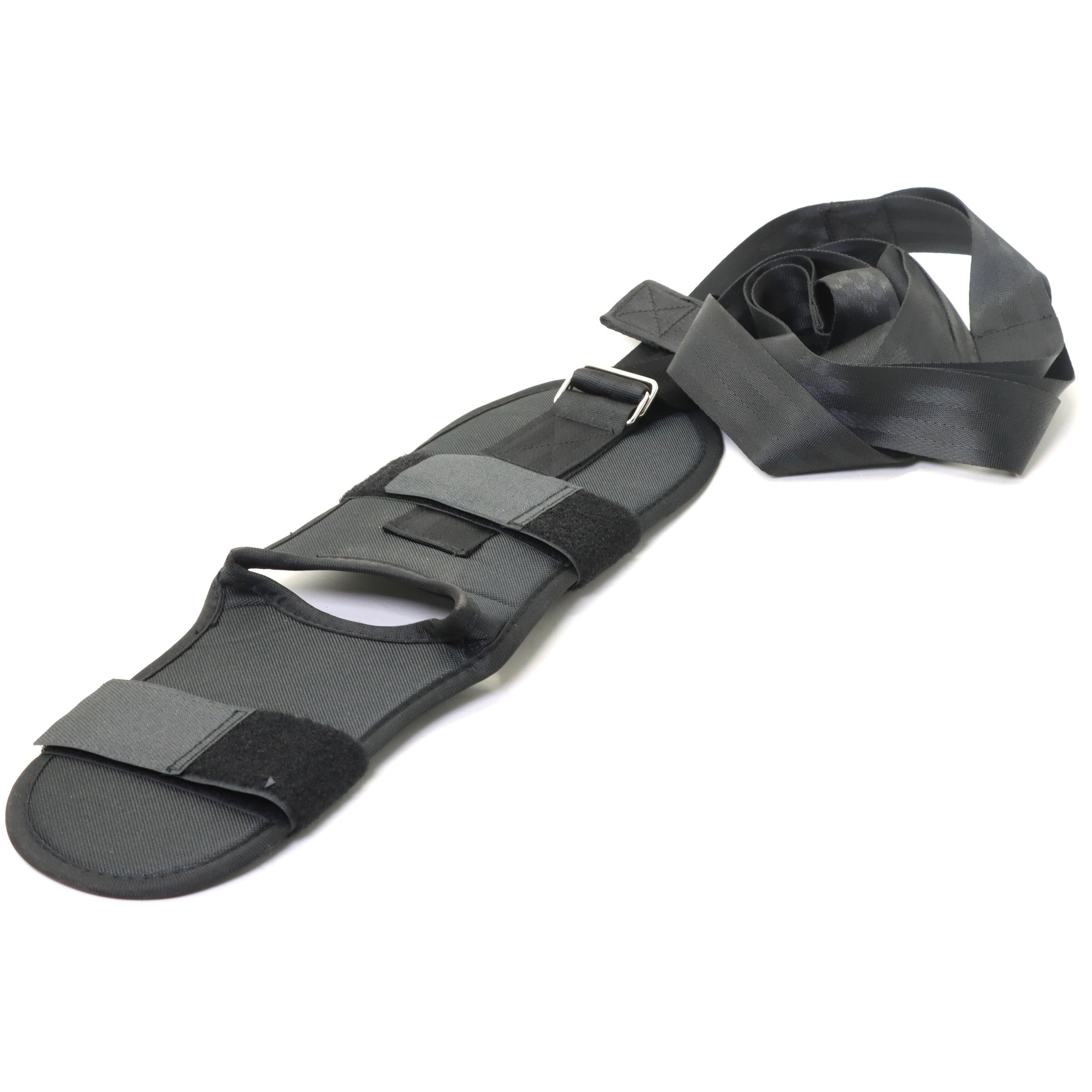 Yoga Stretching Band with Segmented Adjustment for Leg and Foot Stretching