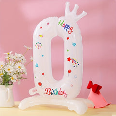 1pc Standing Number Balloon Picnic Activity Decoration Birthday Party