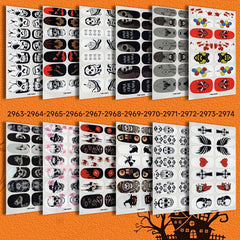 Halloween Nail Polish Stickers 12 Sheets with 6 Files
