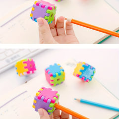 3pcs Mini Rolling Pencil Sharpener Manual School Stationery Gift Toy