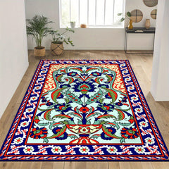 Large Prayer Rug Vintage Floral Non Slip Mat